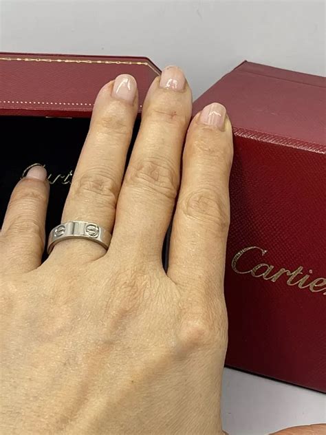 diamond love ring cartier|authentic cartier love ring.